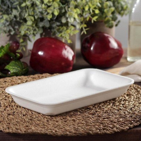 Single-sneaker for products is disposable, 22.5 × 13.5 × 3 cm, white color