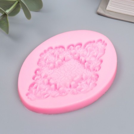 Mold Silicon "Rhombus with patterns" 6x7.8 cm-1