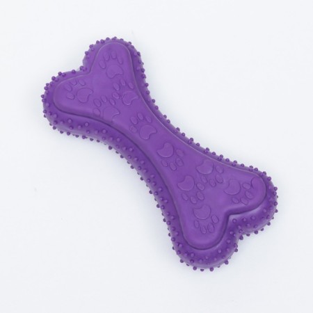 Chewing toy "Volumetric bone with paws", TPR, 12 cm, purple-2