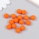 Busina silicone "Round" orange-red d = 0.9 cm