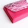 Women's wallet on magnet, pink color