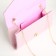 Female bag on a magnet, pink color