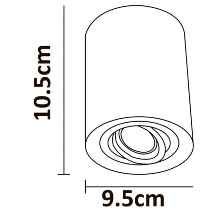 ARTE LAMP Falcon A5645PL-1GY, GU10, 50 W, 9.5x9.5x10.5 cm, Gray-3