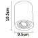 ARTE LAMP Falcon A5645PL-1GY, GU10, 50 W, 9.5x9.5x10.5 cm, Gray