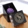 Figure candle "Babble" Round, 5.5x5.5 cm, purple, in the box