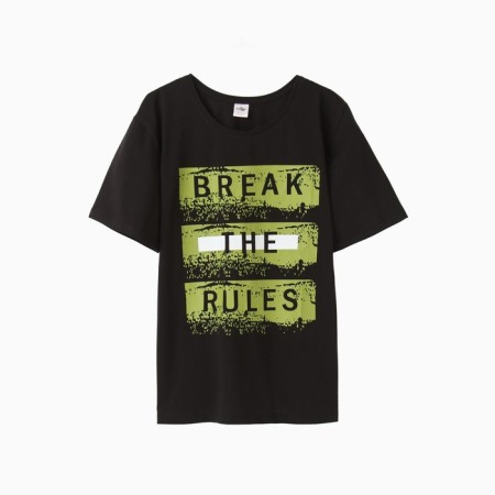 Men's T -shirt "Break The Rules" Color Black, size 48