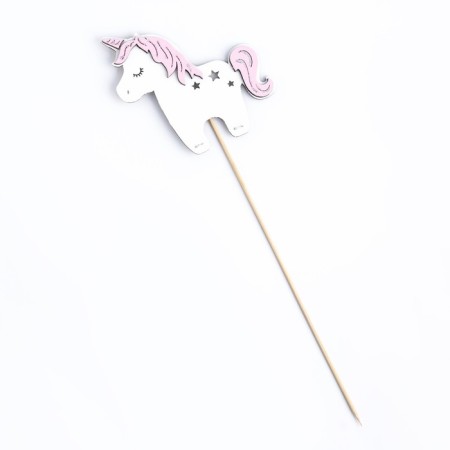 Topper "Unicorn", 11x10 cm, white-3
