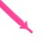 A set of shoes for shoes, 6 pcs, silicone, flat, 13 mm, 9 cm, pink neon color color