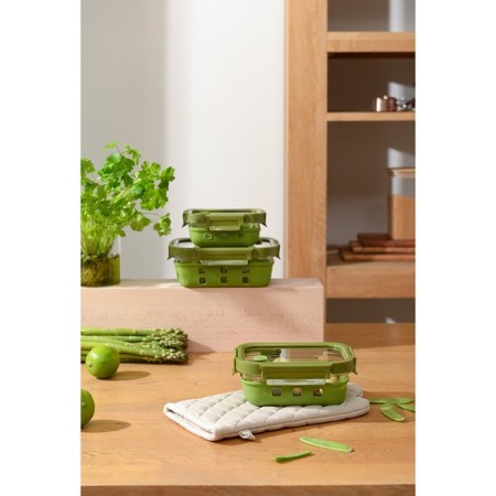 Container for baking, storage and carrying of products in the Smart Solutions cover, green color, 370 ml-15