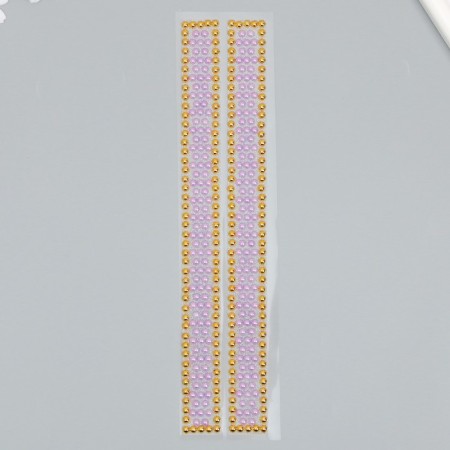 Sticker Plastic Rhinestones "Rhinestones with Microbiser" MIX 31.5x6.7 cm-2