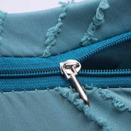 Decorative pillowcase "Ethel" rhombus 42x42 cm, turquoise-3