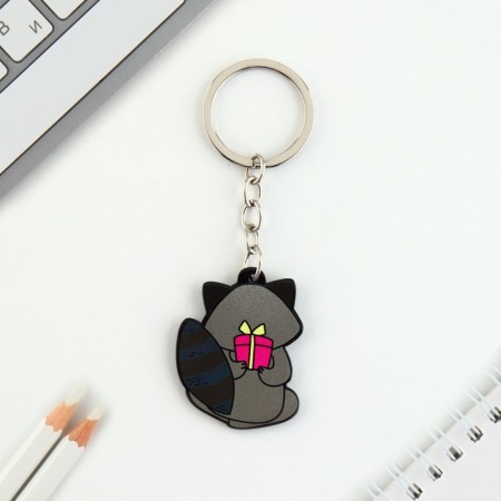 Acrylic keychain "Raccoon", 7.2 x 14 cm-4