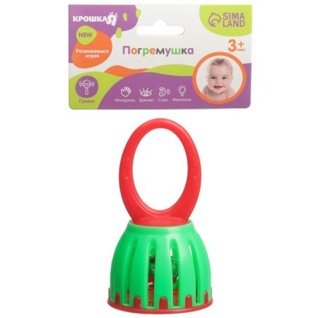 Rattle "bell", color mix, crush me-9
