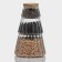 A set of glass cans with a bamboo cover Bellatenero "Eco", 3 items, 14 × 22.5 cm