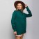 Turtleneck Women's Color Emerald, ONE SIZE (46-50)