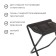 Steel Hile folding PS, 35 x 30 x 37 cm, black