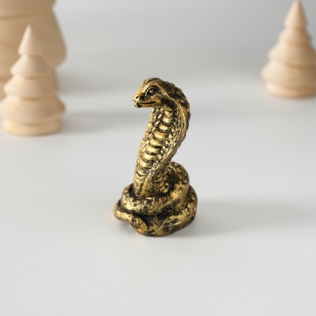 Souvenir Polystone "Cobra" black-gold 4.3x6 cm-2