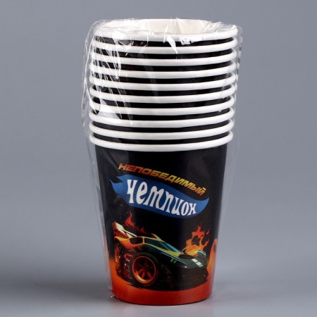 A single -time paper glass "Call", 250 ml-4