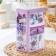 Bank with a lid for bulk products "lavender-3", 2.7 l, 9.5 × 21.5 cm, rectangular