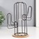 Decor metal, glass, tree "Cactus" on the stand is black 20x12x22.5 cm