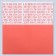 Film for flowers matte, "Parapical letter", 58x58cm, carrot