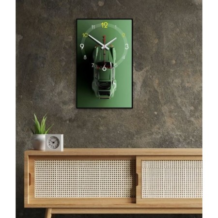 Carting clock is wall-mounted, interior "machine", smooth move, 1AA, 57 x 35 x 4 cm-1