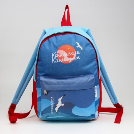 Crimea backpack Putin Team, 29 x 13 x 44 cm, lightning departure, n/pocket, blue-2
