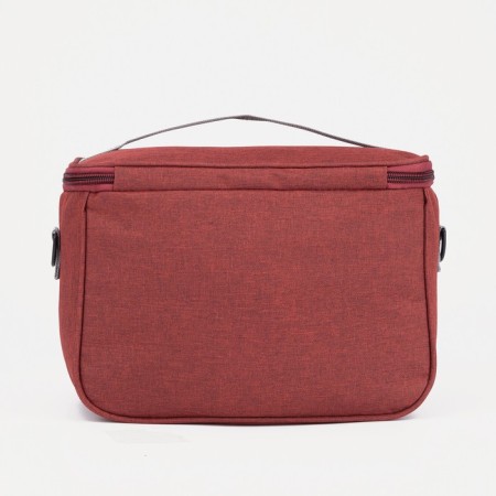 The thermosuma with a zipper 5.7 l, a long belt, the color is red-1