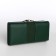Women's wallet on magnet, green color
