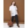 Blouse for girls, height 134 cm, white color