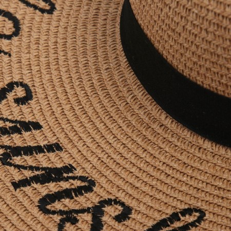 Women's hat, beige color, size 56-3