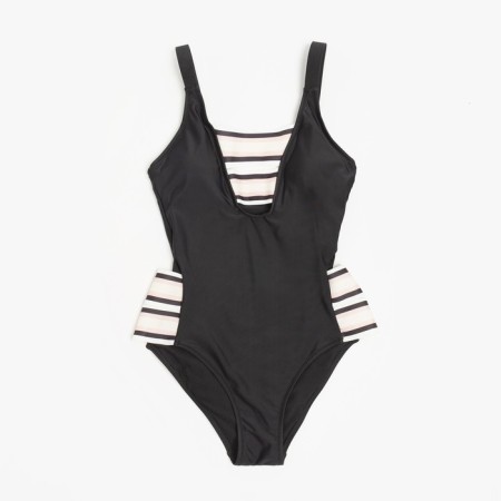 Swimsuit female adhesive minku color black, size 48-7