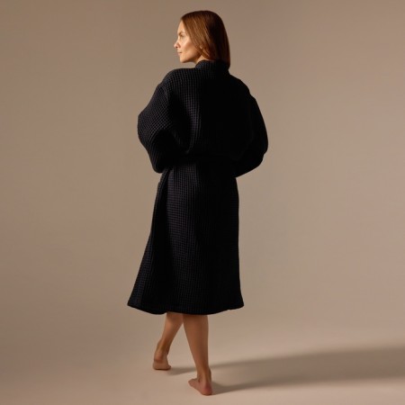 Welfare Women's bathrobe SL Home: BOHO "Dark Mare", size L, 100% cotton, 280 g/m2-6