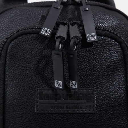 School bag, “saxi”, artificial leather, black color-5