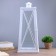 Climber metal, glass for 1 candle "Lantern" white 49x20x20 cm