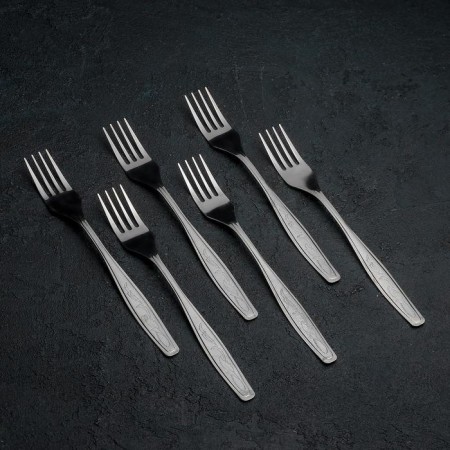 Tree table "silhouette", h = 20 cm, thickness of 1 mm, simplified processing, silver color-2