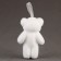 A toy of foam "White Bears" with a bow, 12 cm