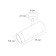 Start Arte LAMP Topic A2357PL-1wh, GU10, 35 W, 16 cm, white