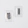 Magnetic, secret button, 20 × 10 mm, silver color