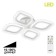 Ceiling Citilux "Romb" CL236040R, 4x11.3W, LED, white color