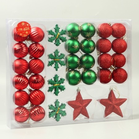 A set of jewelry plastic 46 pcs "Fun Assorted" Red Green-1