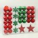 A set of jewelry plastic 46 pcs "Fun Assorted" Red Green