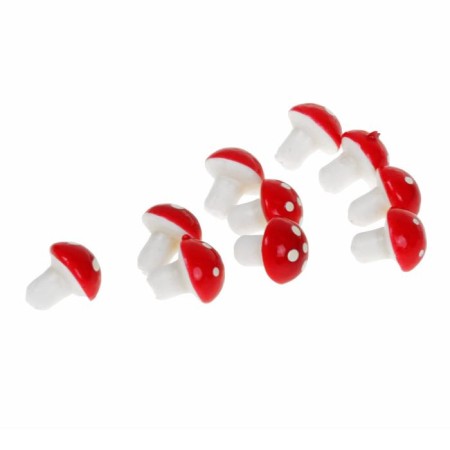 Mushroom Counting Set, 12 pcs., Size 1 pc. - 2.5 cm-2