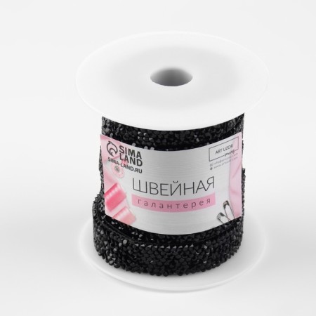 Rhinestones are thermoclayes, width - 15 mm, 4.5 ± 0.5 m, black color-2