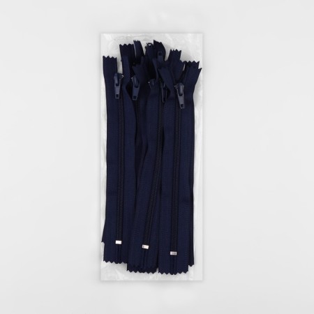 Lightning "Spiral", No. 5, non-proceeding, castle machine, 18 cm, dark blue color-2