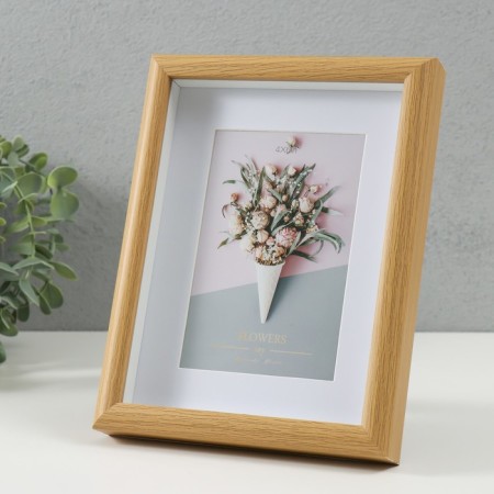 Photo frame MDF in 1 photo 10x15 cm "Alcker" Paspartt 17x3x22 cm-1