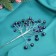 Decor "Crystal Tale" 17 cm, blue pearl