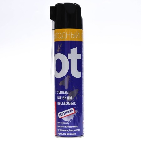Aerosol from insects "Rubit dichlophos", without smell, 600 ml