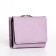 Women's wallet on the button, lilac color