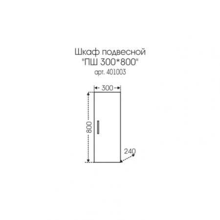 Suspension cabinet "Standard 300*800"-2